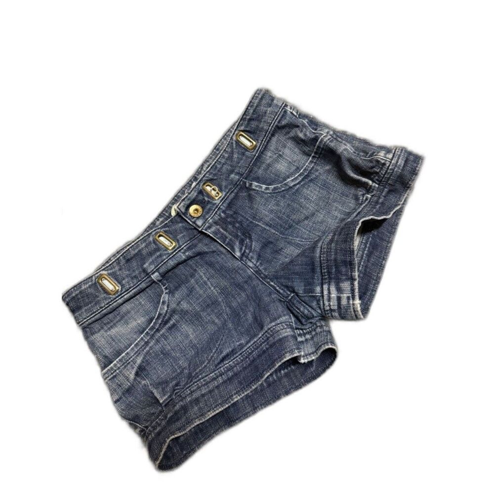 Juicy Couture Dark Blue Denim Jean Shorts